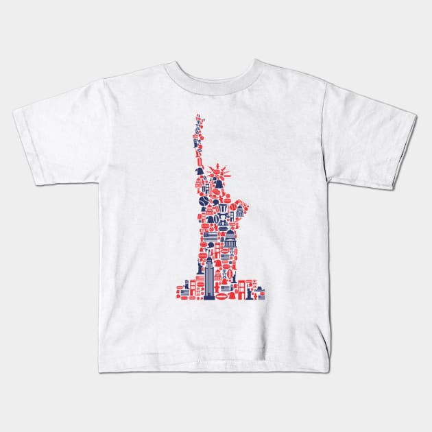 Made in the USA Kids T-Shirt by hbwdesigns